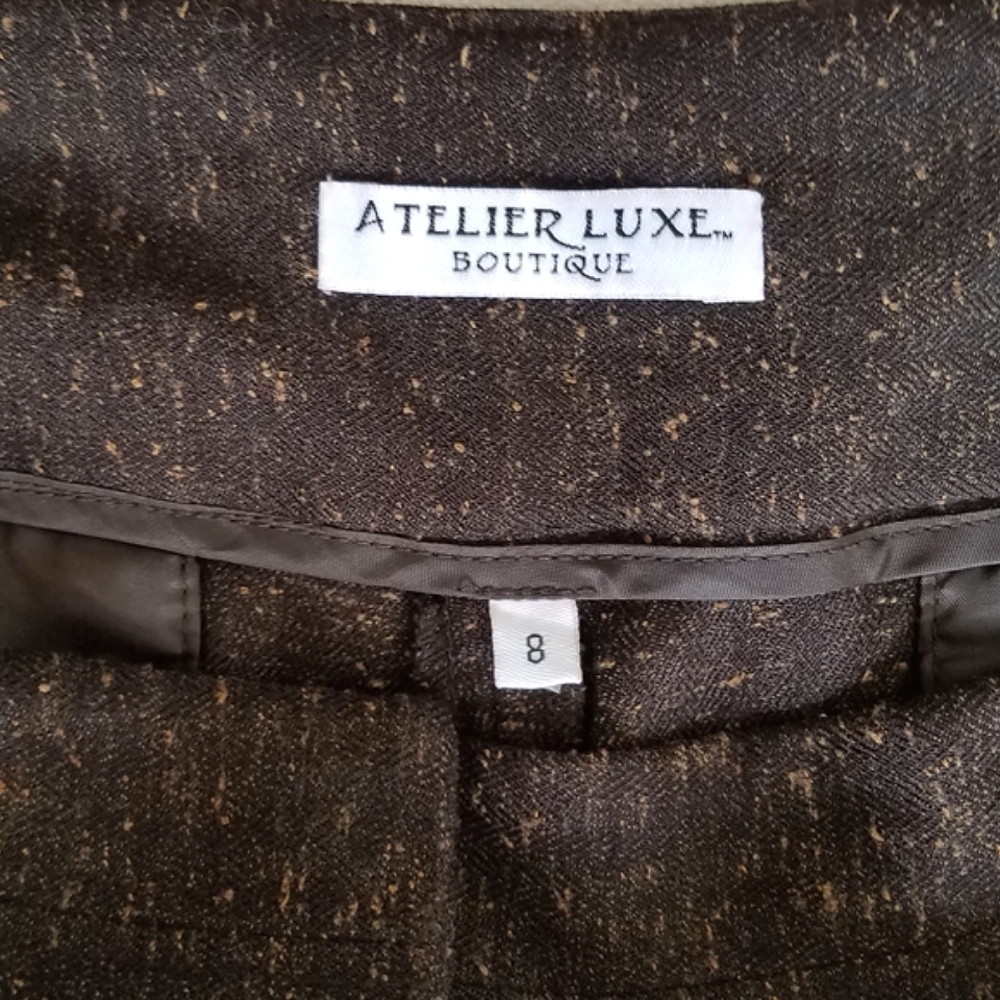 Atelier Luxe Tweed Wide Leg Pant - Picture 6 of 7